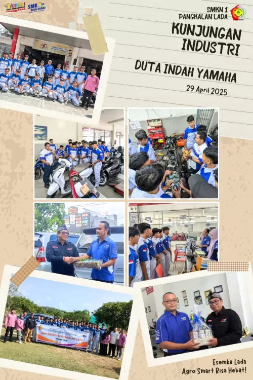 KUNJUNGAN INDUSTRI KELAS XI TSM SMK NEGERI 1 PANGKALAN LADA KE DUTA INDAH YAMAHA PANGKALAN BUN