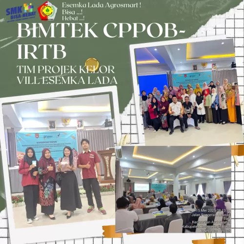  TIM Projek SMK Negeri-1 Pangkalan Lada Ikuti Kegiatan Bimtek Penerapan CPPOB-IRTP Oleh Dinas Kesehatan Kotawaringin Barat