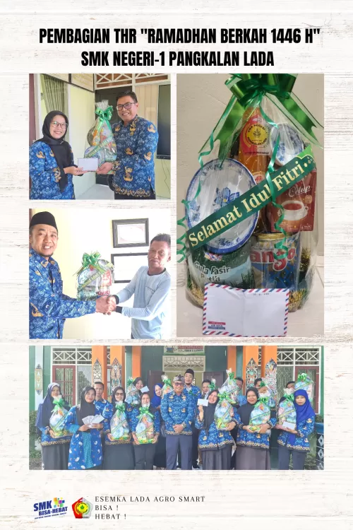 Pembagian THR " Ramadhan Berkah 1446 H" SMK Negeri-1 Pangkalan Lada 