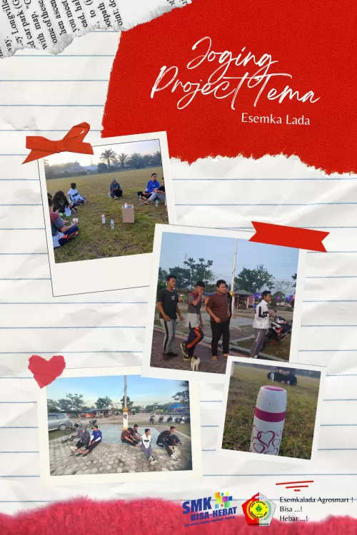 KEGIATAN RUTIN PROJEK TEAM ESEMKA LADA: JOGGING PAGI DI LAPANGAN DESA BUMIHARJO
