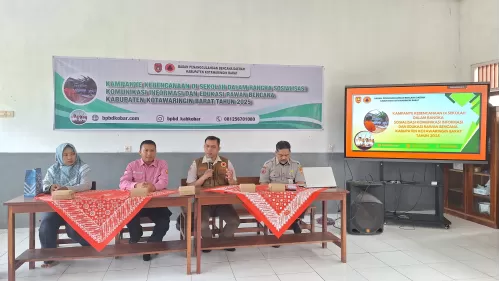 Kampanye Kebencanaan di SMK Negeri-1 Pangkalan Lada Oleh BPBD 
