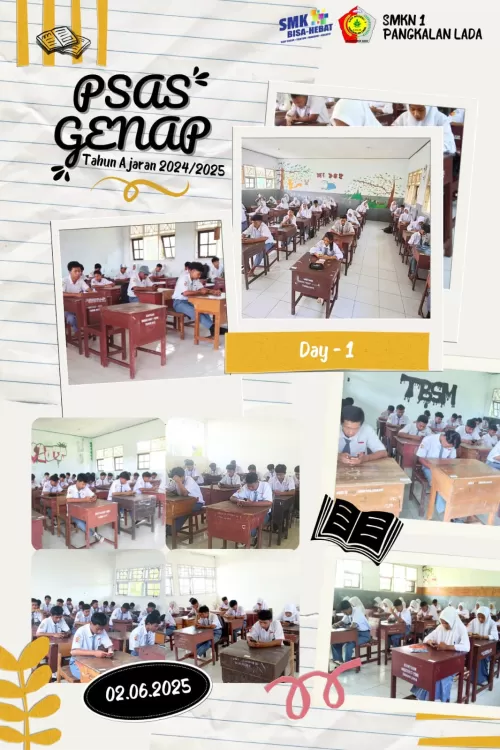 PSAS Semester Genap SMK Negeri 1 Pangkalan Lada Tahun Pelajaran 2024/2025 Dilaksanakan Secara Daring Melalui Website Resmi Sekolah