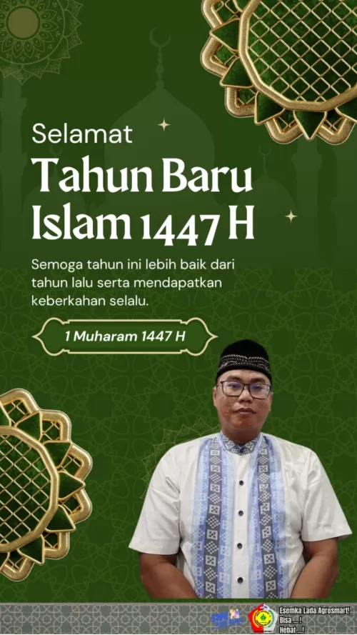 Kepala SMK Negeri-1 Pangkalan Lada Ucapkan Selamat Tahun Baru Islam 1 Muharram 1447 H