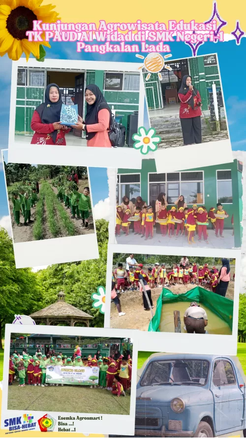 SMK Negeri 1 Pangkalan Lada Terima Kunjungan PAUD/TK IT Al Widad Purbasari dalam Rangka Pengenalan Agrowisata Edukasi