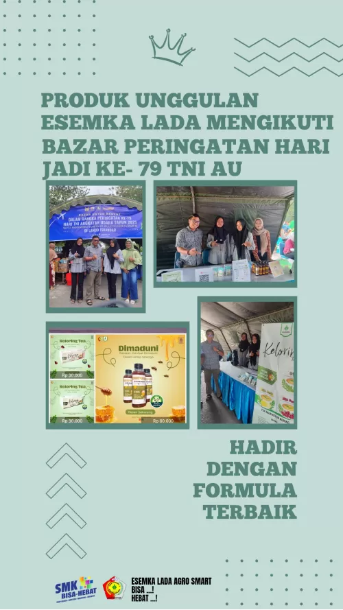 Keloring Tea dan Dimaduni Produk Unggulan Esemka Lada Mengikuti Bazar Peringatan  Ke-79 Hari Jadi TNI AU