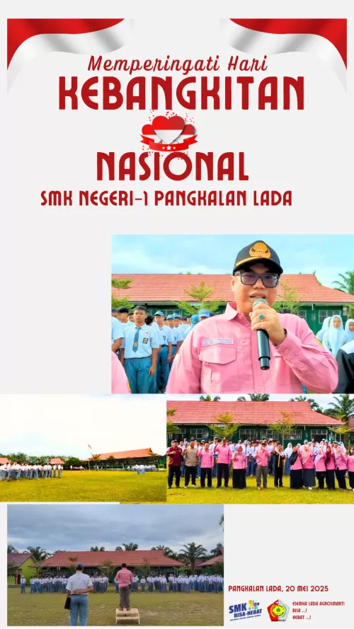 UPACARA PERINGATAN HARKITNAS KE-117 TAHUN 2025 DI SMK NEGERI 1 PANGKALAN LADA BERLANGSUNG KHIDMAT