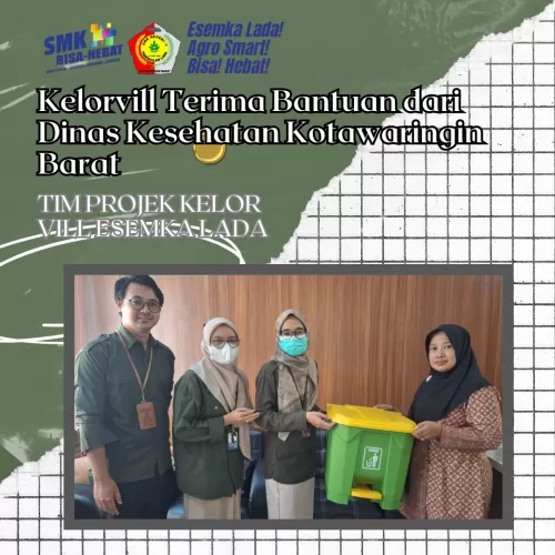 SMK Negeri-1 Pangkalan Lada Terima Bantuan Alat Kebersihan dari Dinas Kesehatan Kobar