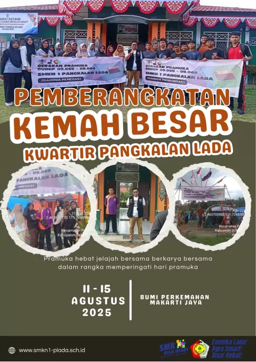 Pemberangkatan Peserta Kemah Besar Pramuka Kwartir Pangkalan Lada 2025