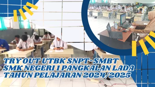 Peserta Didik Kelas Akhir SMK Negeri-1 Pangkalan Lada Ikuti Try Out UTBK SNBT-SMBT Disdik Kalimantan Tengah