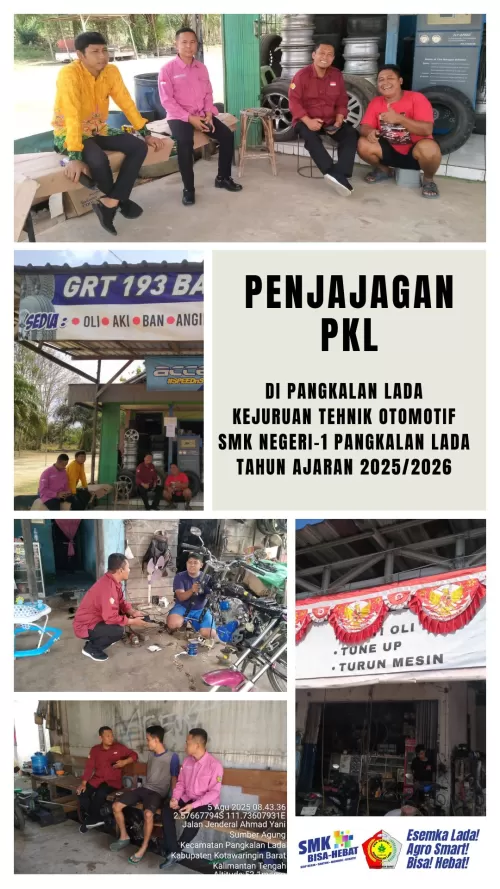 Penjajagan PKL SMK Negeri 1 Pangkalan Lada di Wilayah Pangkalan Lada hingga Pangkalan Bun