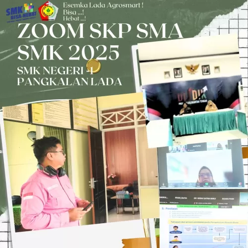 SMK Negeri 1 Pangkalan Lada Ikuti Zoom Sosialisasi SKP Tahun 2025