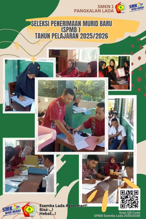 Pelaksanaan SPMB SMK Negeri-1 Pangkalan Lada Berjalan Lancar, Dukung Jalur Offline dan Online
